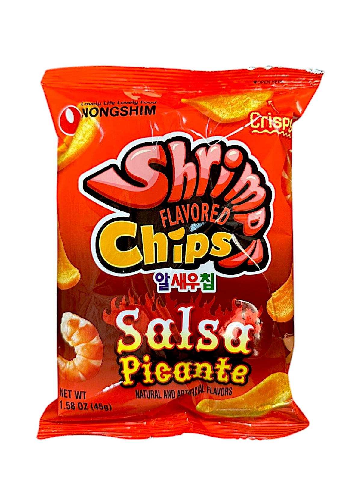 SHRIMP CHIP SALSA PICANTE 45 GR.