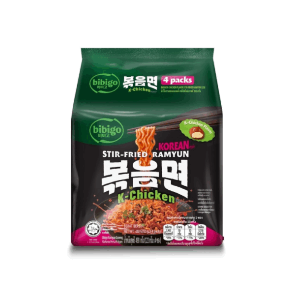 BIBIGO STIR – FRIED RAMYUN K CHICKEN 122GR. MULTI X4UND